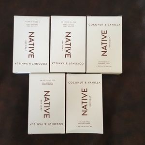 5pk Native coconut vanilla soap